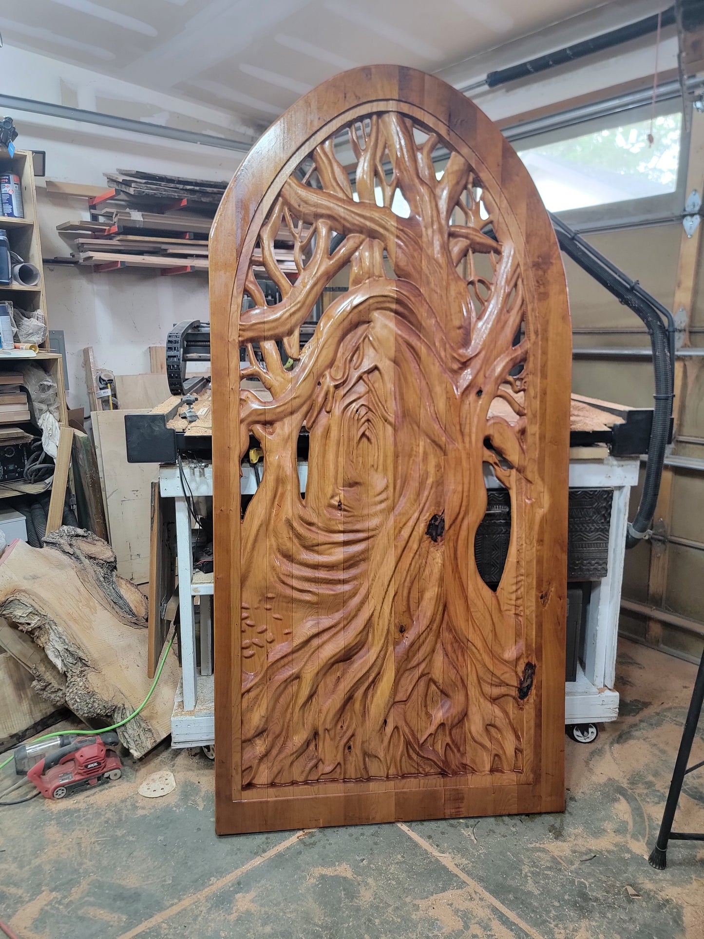 CNC Garden Door Tree Pathway .STL