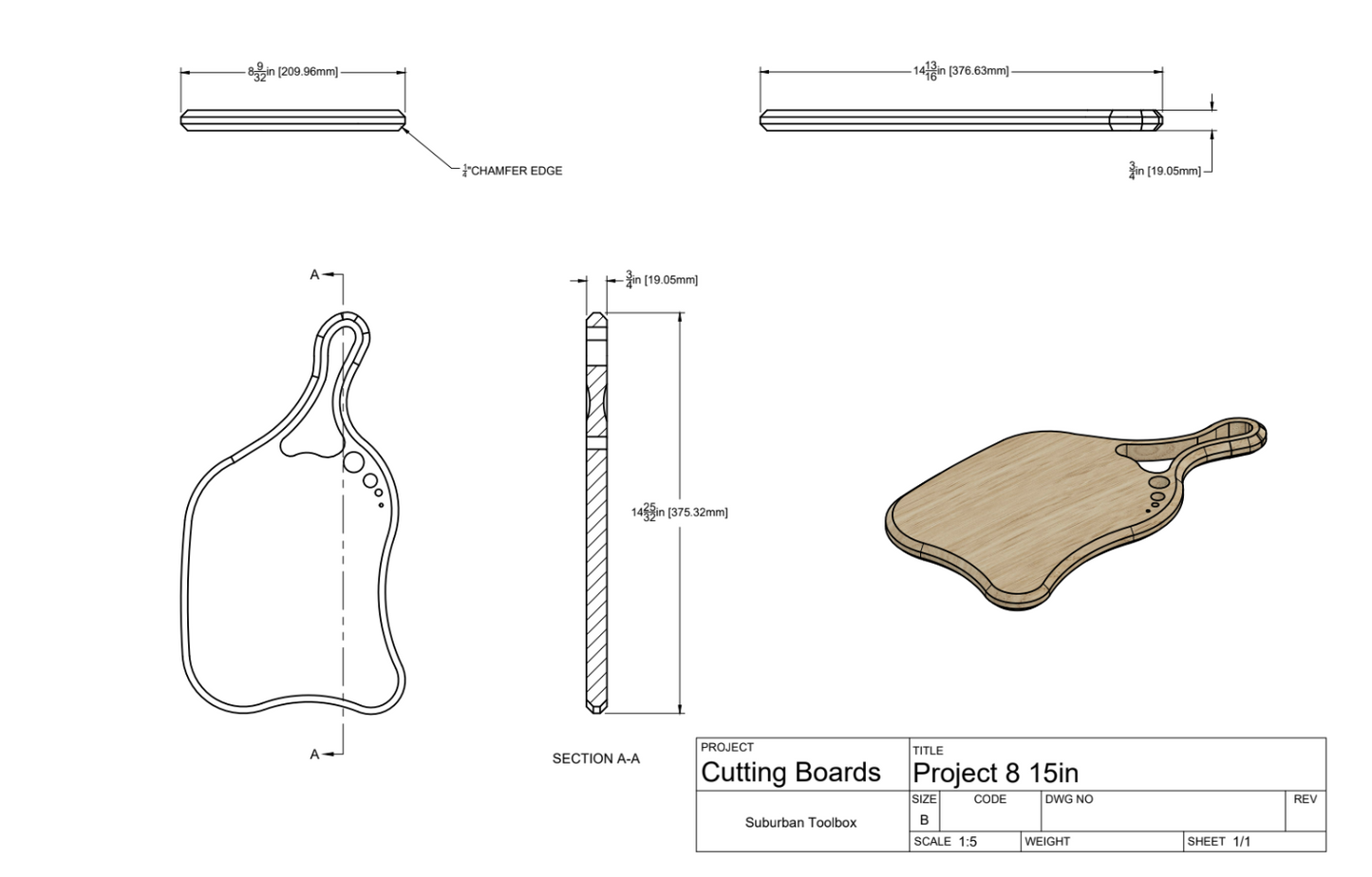 Epic  Long Handle Serving Tray Template