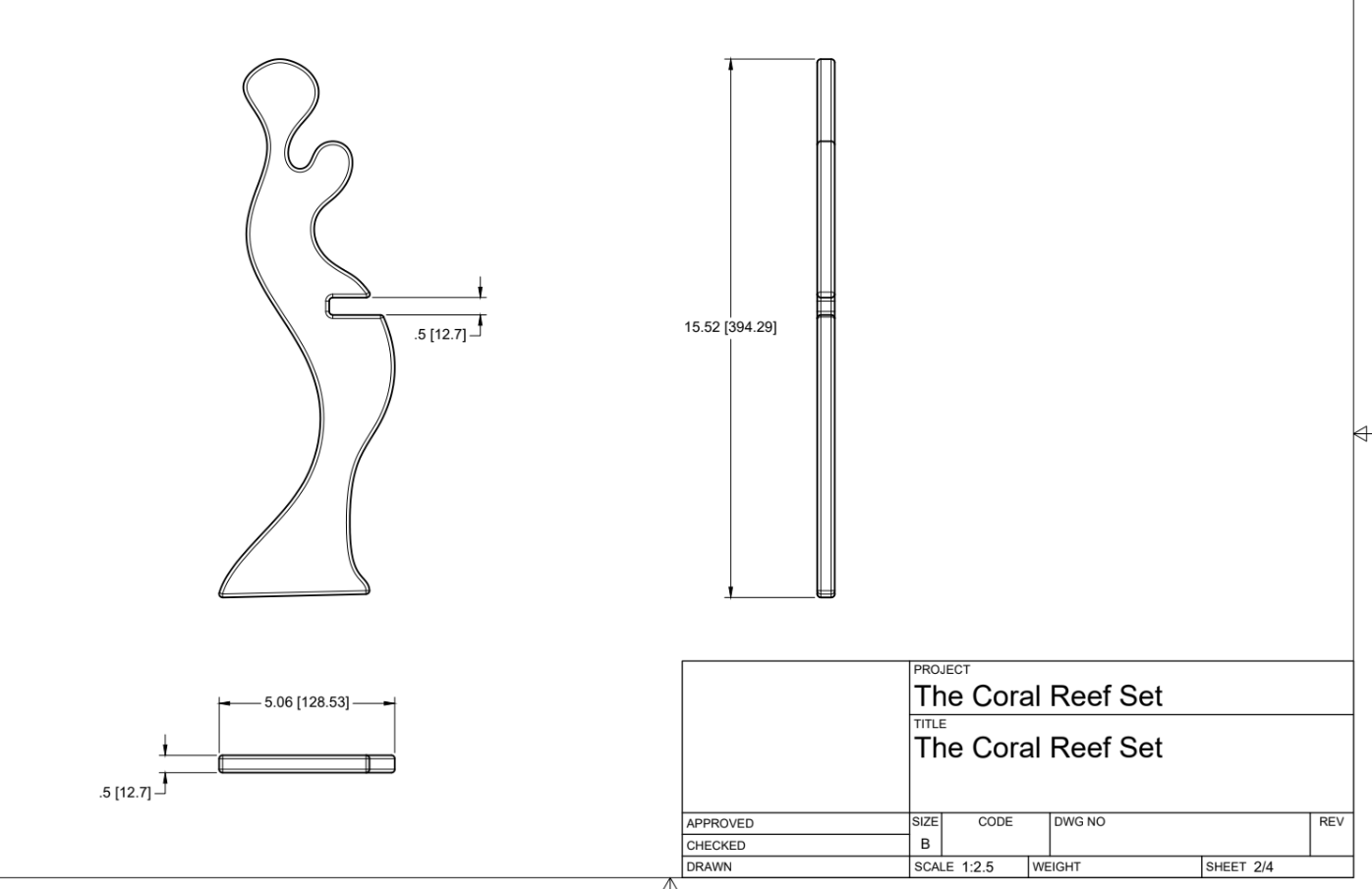 The Coral Reef Interlocking Board Set Template