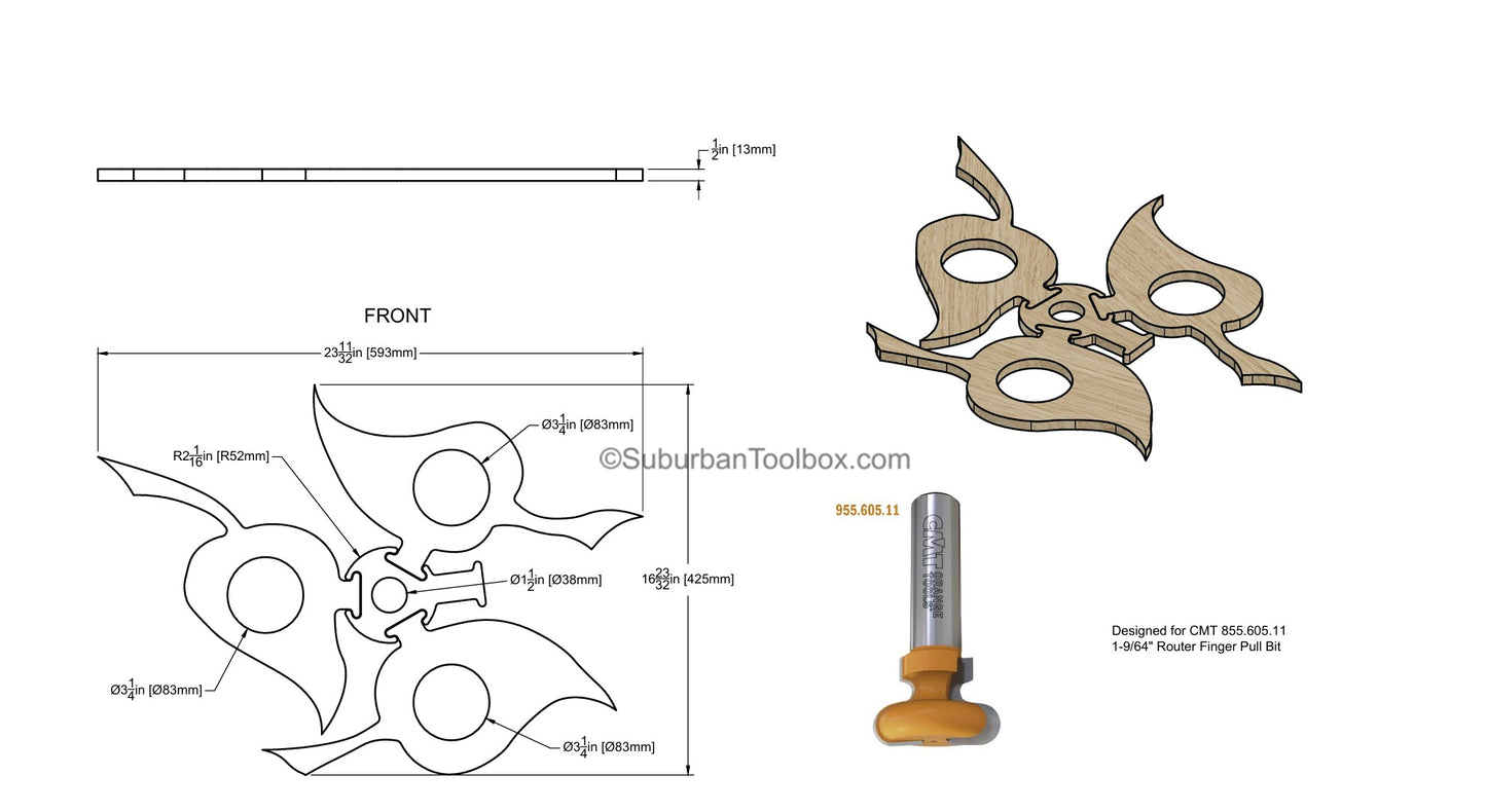 The Leaf Board Wine Holder