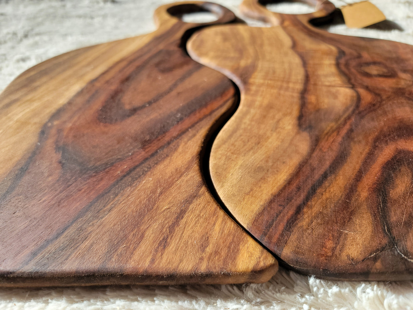 Twin Flow: Matched Hardwood Charcuterie Board Set