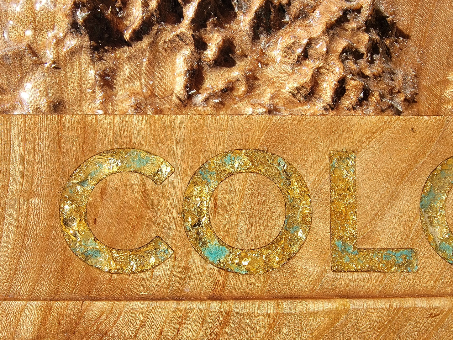 Colorado Relief – Live Edge Topographical Map