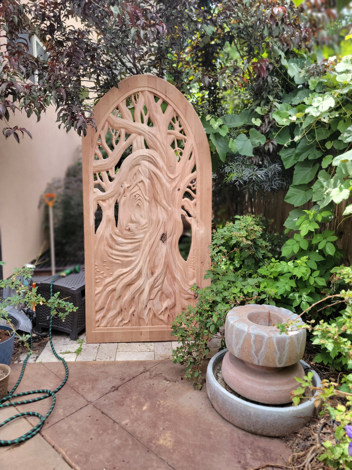 CNC Garden Door Tree Pathway .STL