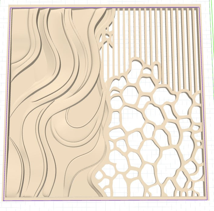 Abstract Wall Art Piece .STL