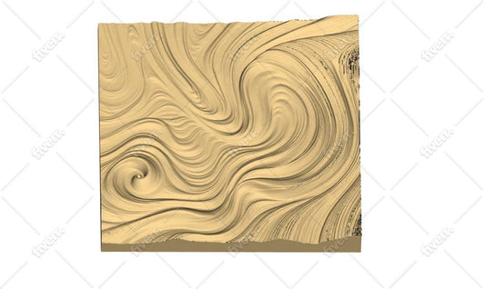 Flowey Woodgrain Design . STL